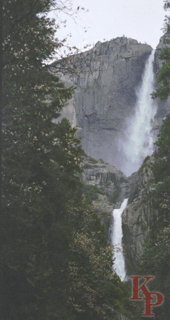 Yosemite Falls through the seasons
